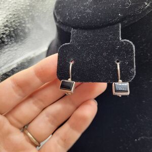 Janice Girardi Sterling Silver Onyx Earrings